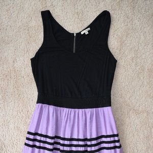 Black and Purple Stripes Dress